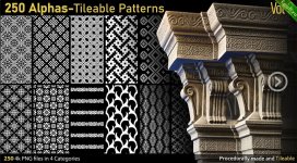 artstation - Debox Studio - 250 Alphas-Tileable Patterns-Vol3.jpg