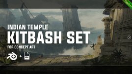 Indian Temple - Kitbash Set (FBX+Blender).jpg