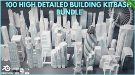 100+ высокодетализированных зданий Kitbash Bundle.jpg