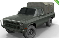 3д модель машины American military truck.png