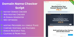 Domain Hub — проверка доменов, генератор AI-имен, Whois-хостинг, Whois, инструменты DNS React Nextjs.png