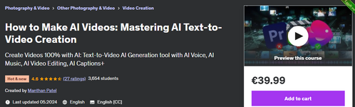 [Udemy] [ENG] [Manthan Patel] Как создавать видео на основе AI мастерство создания видео на основе текста (2024).png