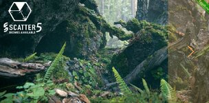 Moss Biome Ground Scatter - 3d Assetkit Pbr (fbx, obj, blender).jpg