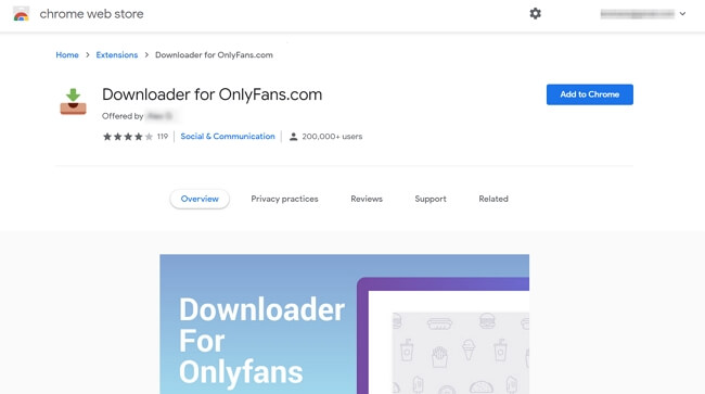 onlyfans downloader Chrome Extension